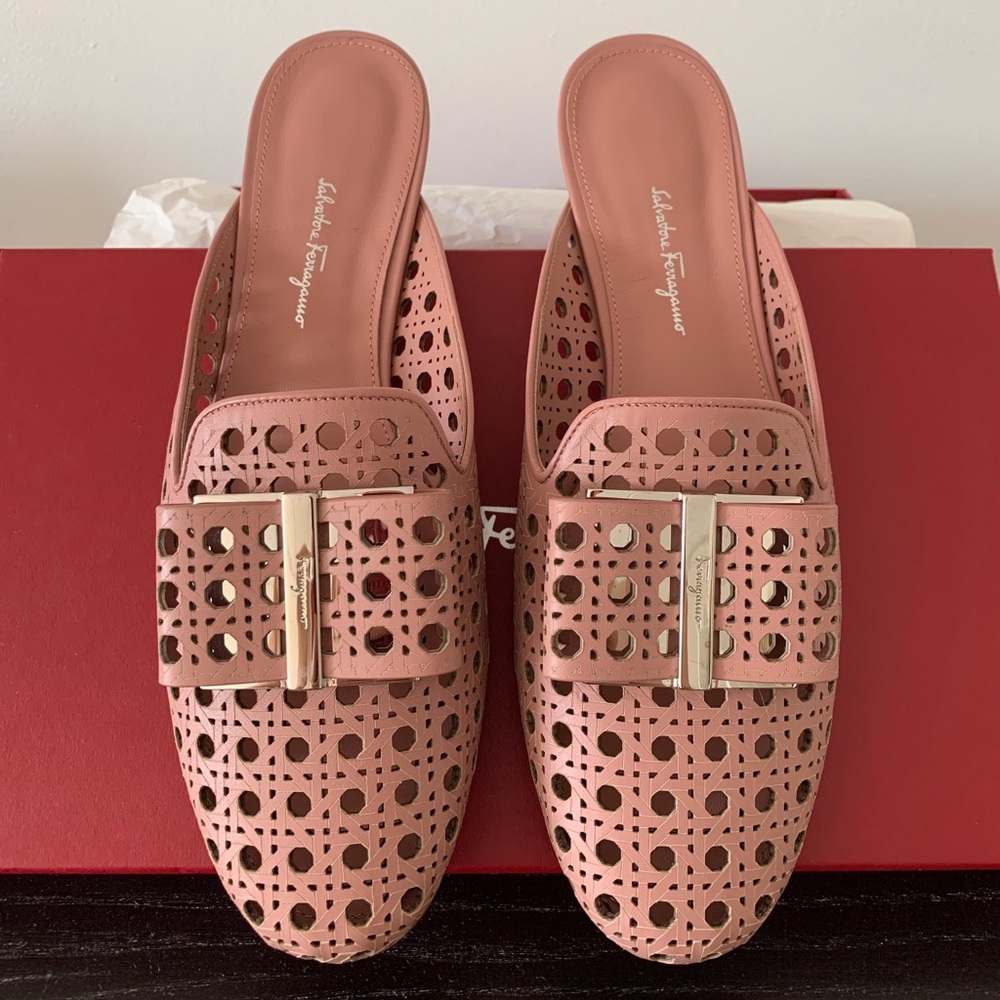 Salvatore Ferragamo slip on.